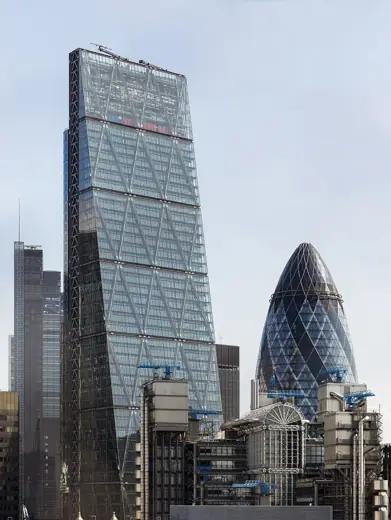 Photo 3: Interior · "The Cheesegrater" ( 122 Leadenhall Street ) and "The Gherkin" ( 30 St Mary Axe )