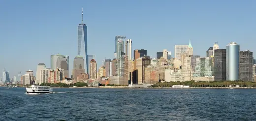 Photo 3: Exterior · View of Lower Manhattan from Liberty Island ferry, New York City
