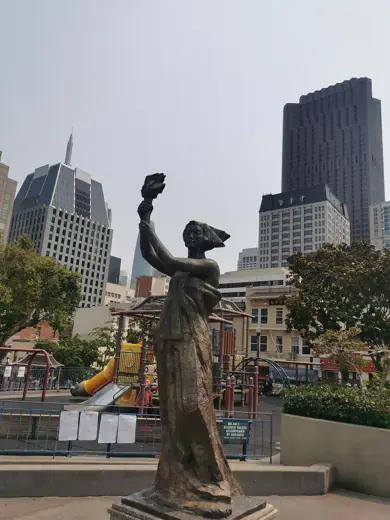 Photo 2: Interior · Statue of Democracy inside Chinatown, San Francisco