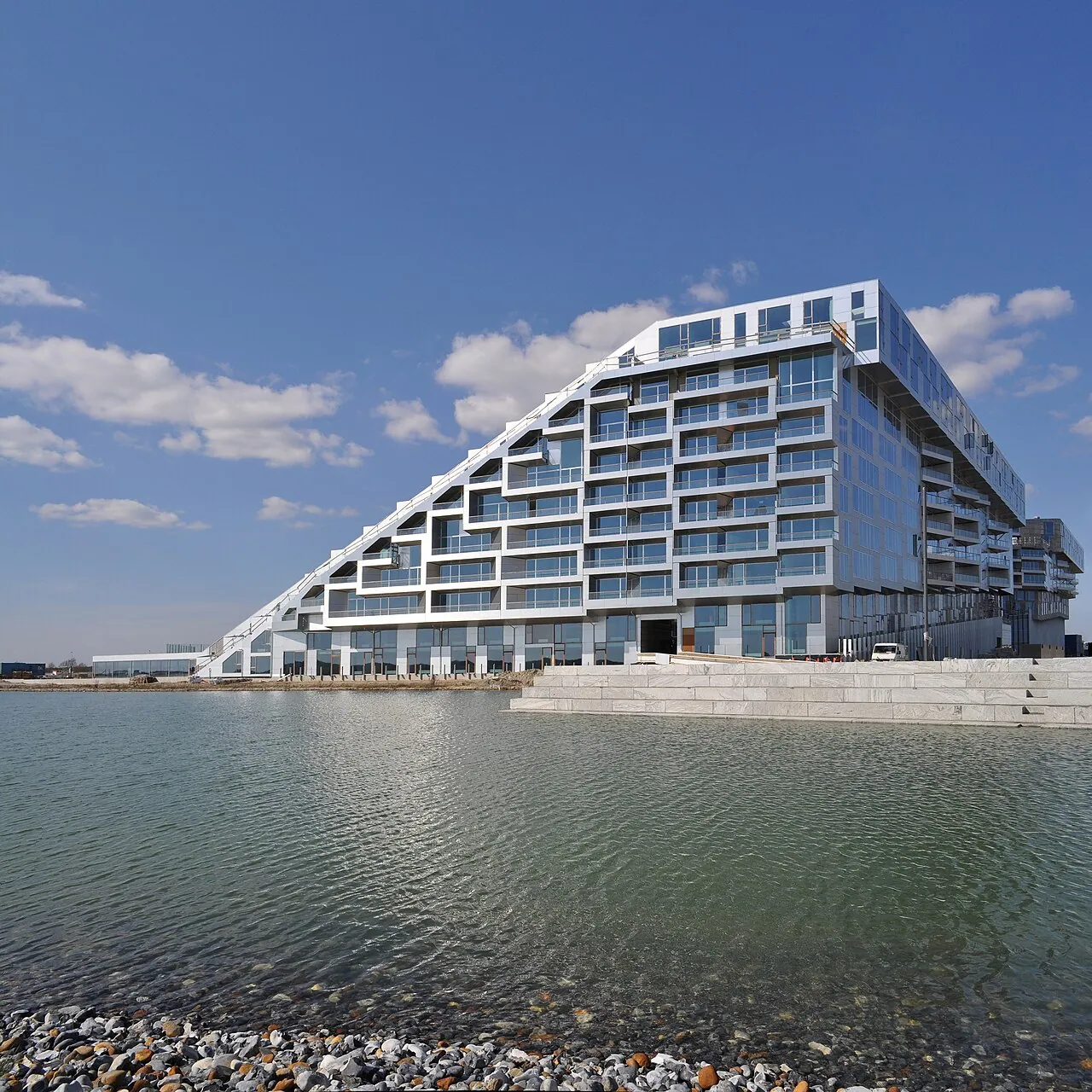 8 House: Exterior · bighouse or 8-tallet, housing and offices, ørestad, copenhagen, denmark