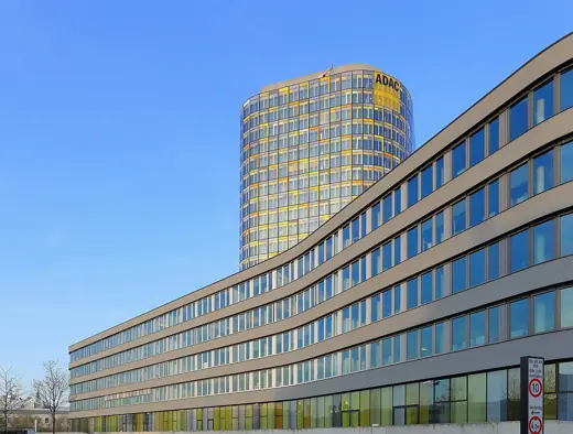Photo 2: Exterior · The main office complex of the ADAC in Munich was designed by Sauerbruch Hutton and opened in 2012