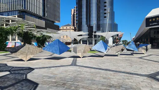 Photo 6: Detail · Tetrahedra (Festival Sculpture) https://quod.lib.umich.edu/u/ummu/x-06-08298/06_08298