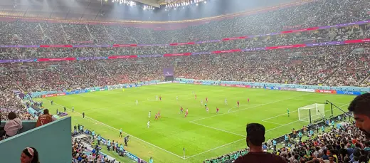 Photo 2: Exterior · Germany v Costa Rica during the 2022 FIFA World Cup match at Al Bayt Stadium in Doha
