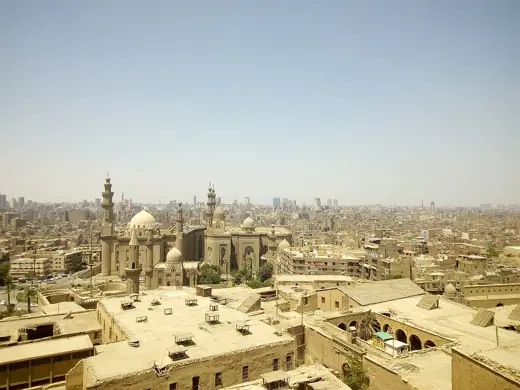 Photo 6: Context · Mosques of Al-Rifa'i and Sultan Hassan from above Cairo Citadel