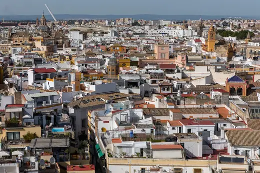 Photo 6: Context · Seville (Andalusia, Spain) - View from Giralda towards North, with Alamillo bridge in the background