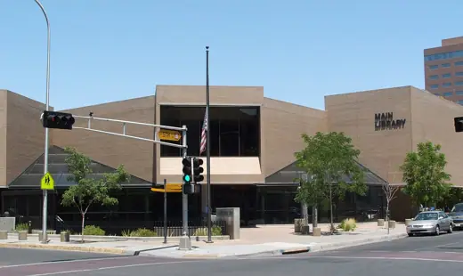 Photo 2: Exterior · The Main Library in downtown Albuquerque, New Mexico, USA
