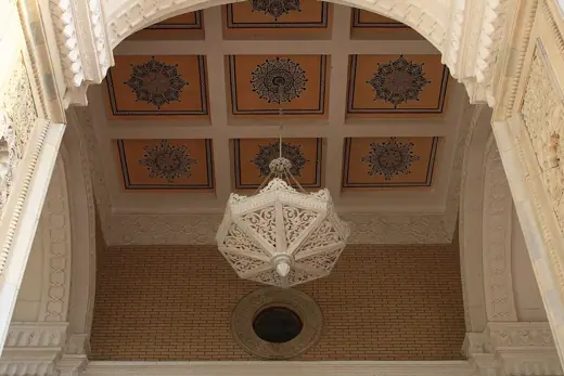 Photo 6: Detail · Ceiling of Alisher Navoi Opera and Ballet Theatre building, Tashkent, Uzbekistan