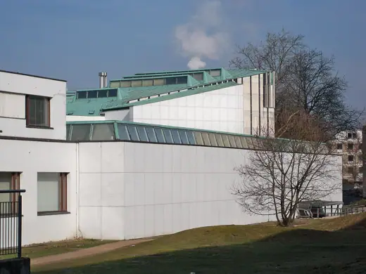 Photo 5: Detail · Wolfsburg, Lower Saxony, Alvar-Aalto-Kulturhaus (Alvar Aalto Cultural House) from southeast, detail