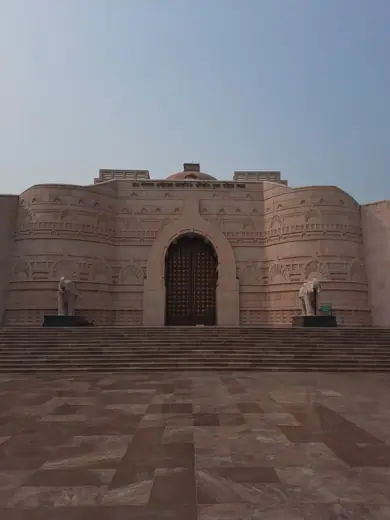 Photo 2: Interior · This is the view of the gate for the central building present inside Ambedkar Memorial Park, Lucknow