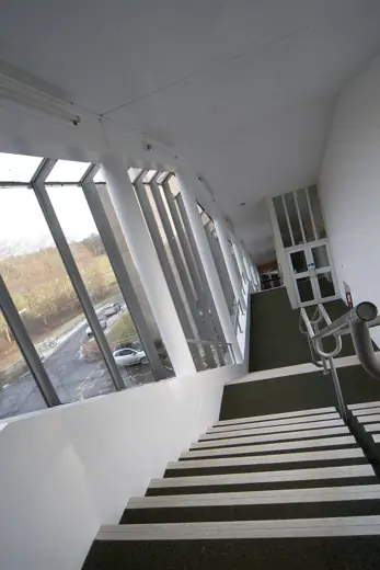 Photo 2: Interior · Grand Staircase, Andrew Melville Hall