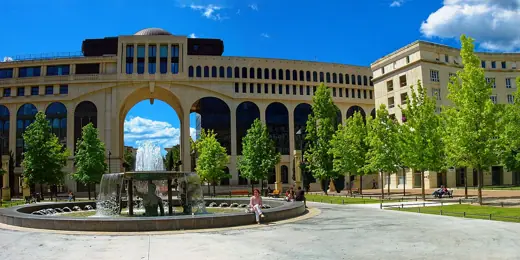 Photo 2: Exterior · Montpellier - Antigone - Place de Théssalie - Designed by Riccardo Bofill