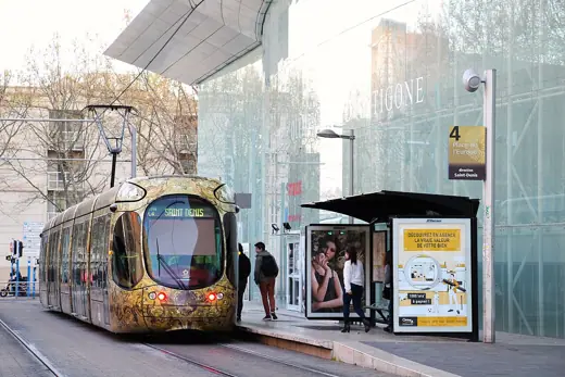 Photo 3: Exterior · Antigone - Rue Poséidon Tram 4 at Place de l'Europe station