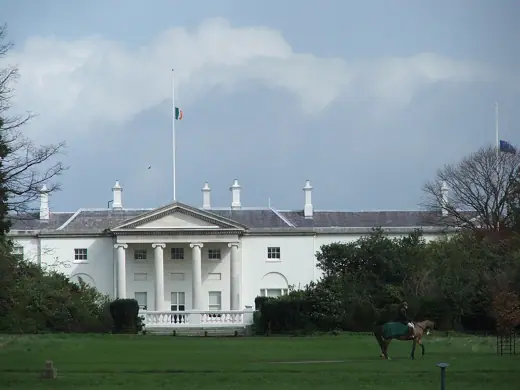 Photo 1: Exterior · Áras an Uachtaráin, Dublin, Ireland The president of Ireland's residence in the Phoenix Park, Dublin