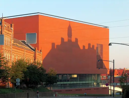 Photo 2: Exterior · ARoS Aarhus Kunstmuseum with the shadow of the courthouse August 10, 2004 at approximately 6:30