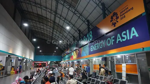 Photo 5: Exterior · Asian Games decoration at Kertapati Railway Station