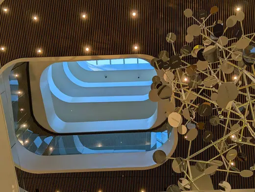 Photo 6: Interior · Atrium of the Fulton County Central Library, taken from the main stairwell