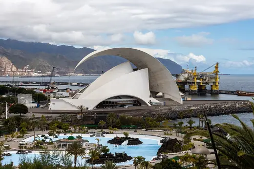 Photo 4: Exterior · Auditorio de Tenerife from the Palmetum de Santa Cruz de Tenerife