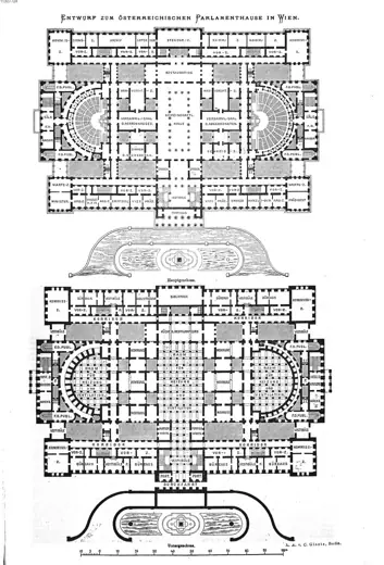 Photo 7: Plan · Grundriss Parlament Wien