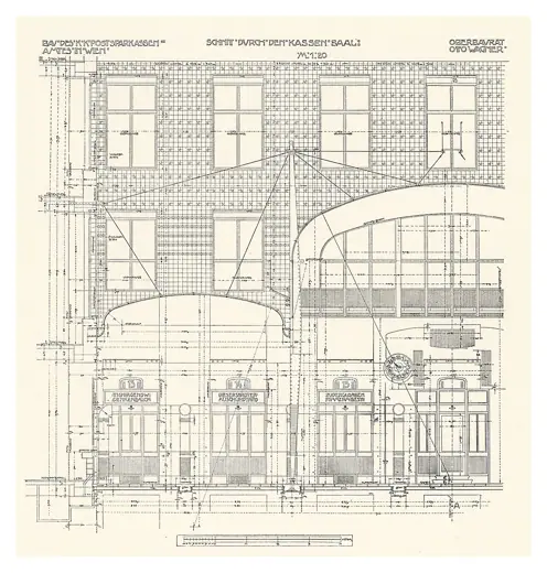 Photo 7: Plan · Die Oesterreichische Postsparkasse in Wien I, Georg-Koch-Platz Bd
