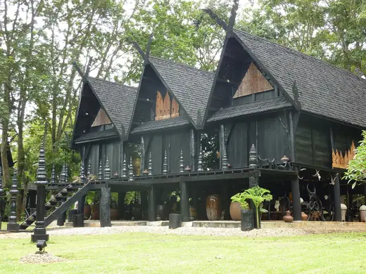 Photo 3: Exterior · Triple Building, Black House, Thai stilt house in Chiang Rai
