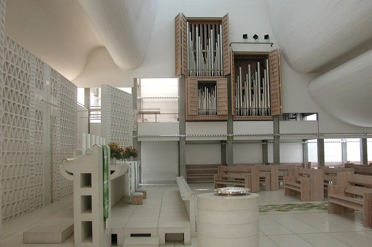 Bagsværd Church: Interior · Church of Bagsværd, Denmark
