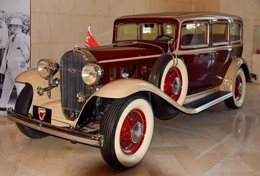 Photo 2: Exterior · A 1932 Buick owned by Sheikh Isa Bin Salman Al-Khalifa, on display at the National Museum of Bahrain