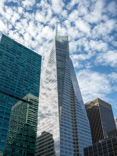Photo 2: Exterior · Bank of America tower from Bryant Park