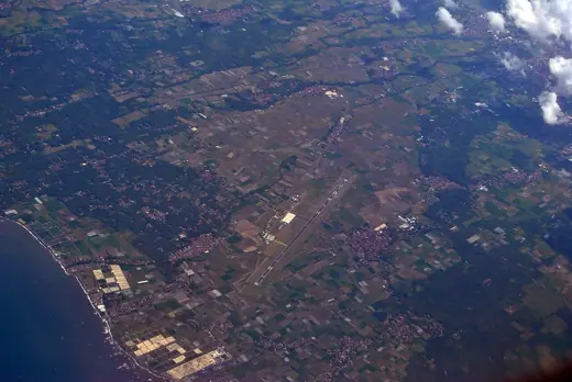 Photo 3: Context · Belimbingsari Airport in Banyuwangi, Java, as viewed from Citilink's Airbus A320-200 mid-air