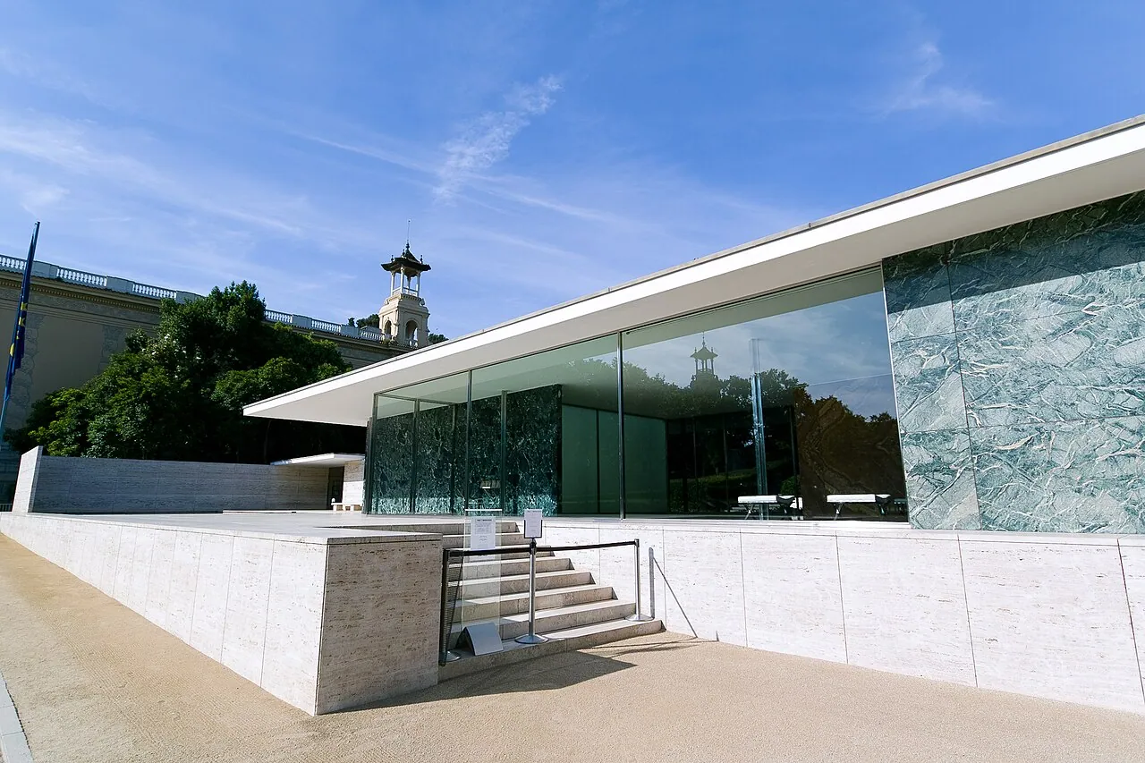 Barcelona Pavilion: Exterior · The Barcelona Pavilion , designed by Ludwig Mies van der Rohe for the 1929 International Exhibition