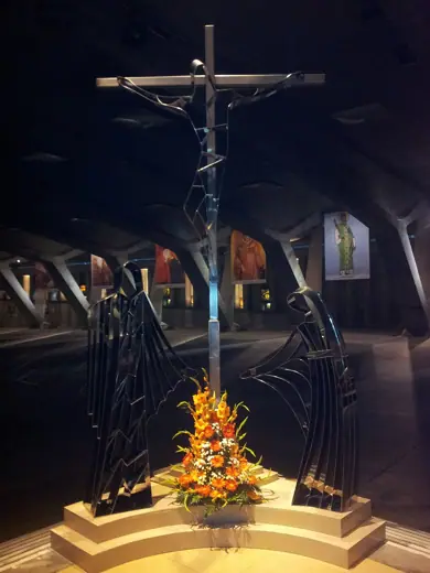 Photo 3: Exterior · Crucifix on the altar of the Basilica of St