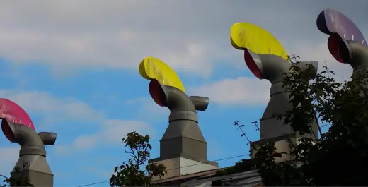 Photo 4: Exterior · Wind Cowls, BedZED, Hackbridge, London Borough of Sutton