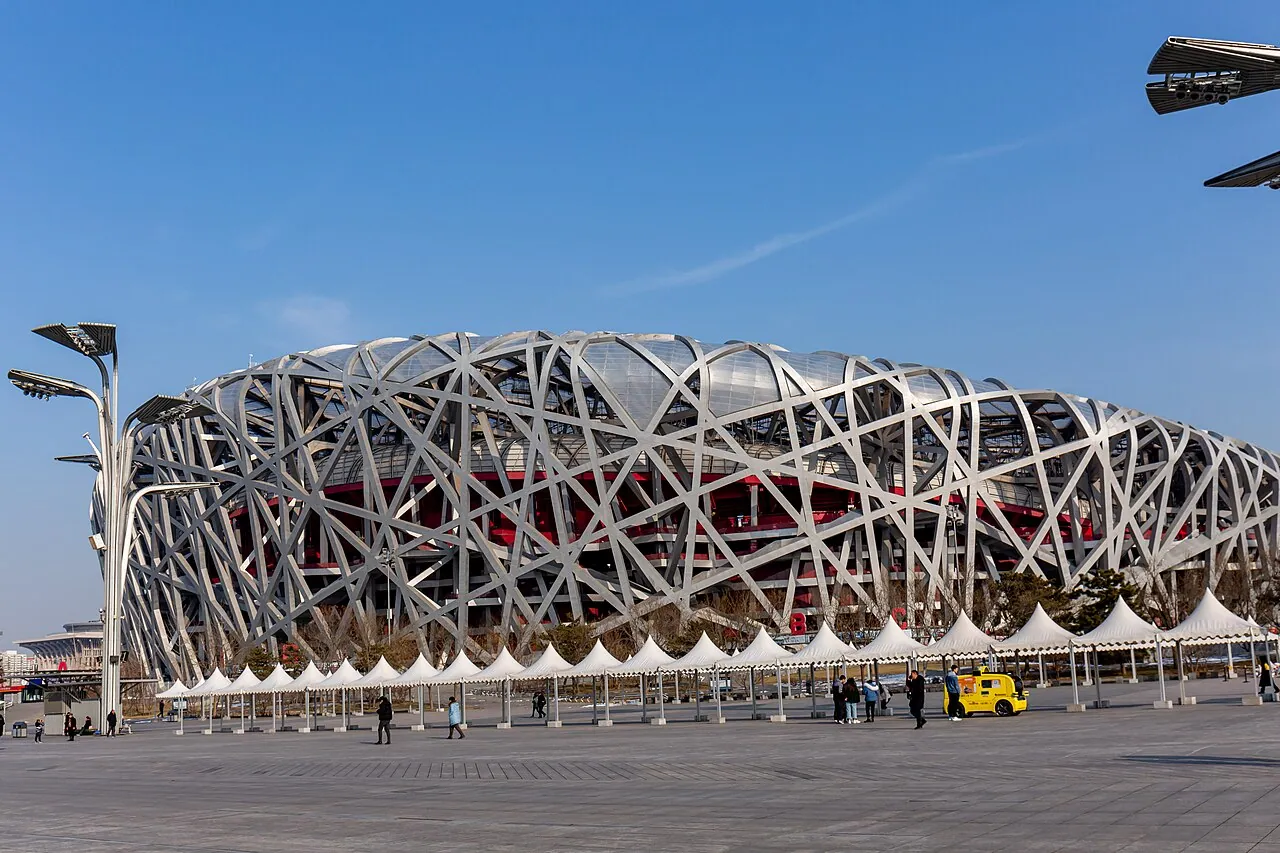 Beijing National Stadium: Exterior · Exterior view of the Beijing National Stadium