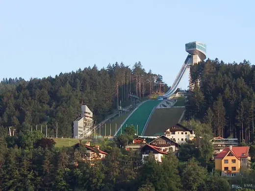 Photo 2: Exterior · View of Bergisel ski jumping hill in Innsbruck ( Austria ) from the North