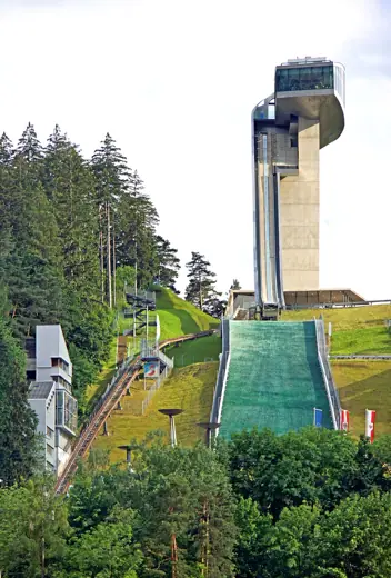 Photo 4: Exterior · The Bergisel Sprungschanze Stadion is a ski jumping hill stadium built for the Olympics
