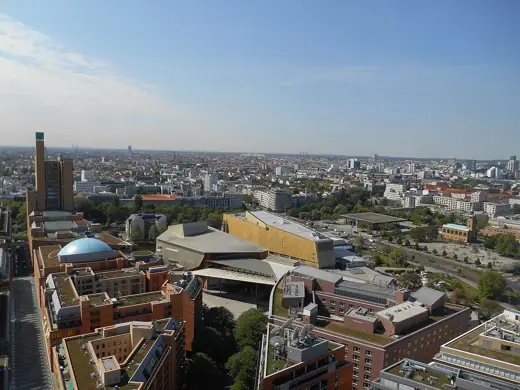 Photo 5: Interior · View from Kollhoff-Tower at Potsdamer Platz to Southwest, Berlin-Tiergarten, Berlin-Mitte, Berlin, Germany