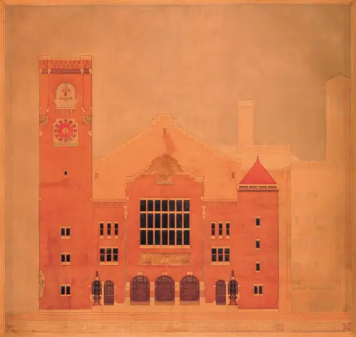 Photo 9: Drawing · Nieuwe Beurs op het Damrak te Amsterdam 