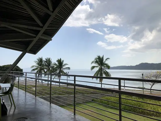 Photo 4: Exterior · Biomuseo, Panama City, cafe view