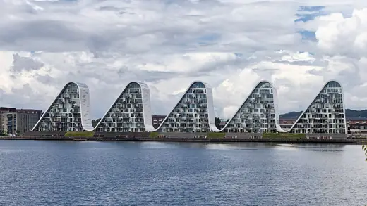 Photo 2: Exterior · Residential buildings "Bølgen" (the wave) near harbour of Vejle, Denmark