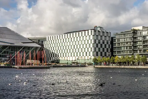 Photo 3: Exterior · C-L: The Marker Hotel and Daniel Libeskind's Grand Canal Theatre (now the Bord Gais Energy Theatre)