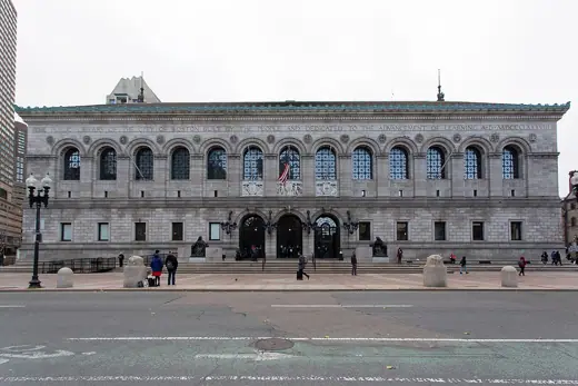 Photo 3: Exterior · Exterior of the Boston Public Library, McKim Building in november 2019