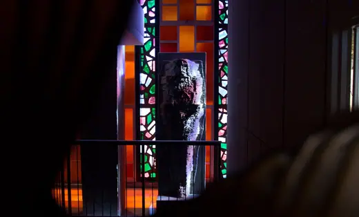 Photo 6: Interior · 3D statue of the Shroud of Turin, computer reconstruction