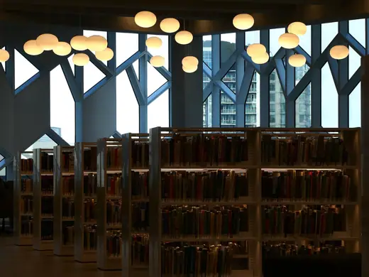 Photo 5: Interior · Low Key-Library Stacks