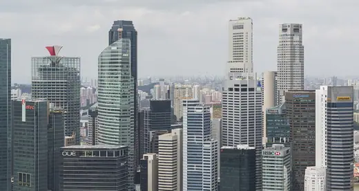 Photo 4: Context · Singapore: Skyline at Marina Bay, seen from Marina Bay Sands Hotel