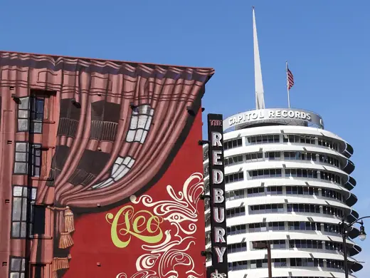 Photo 6: Detail · Detail of Architecture Including Capitol Records Building - Hollywood - Los Angeles, CA - USA