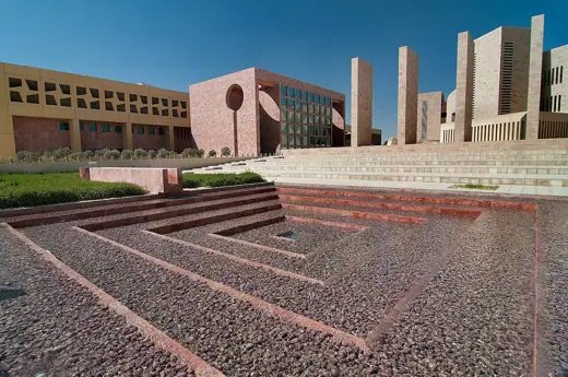 Photo 1: Exterior · Fountain in backyard of Carnegie Mellon University in Education City