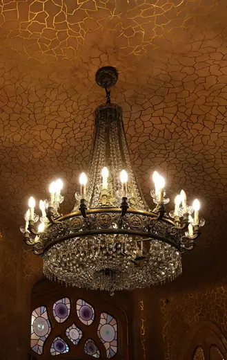 Photo 5: Interior · Chandelier in the Noble Room of Casa Batlló, Barcelona