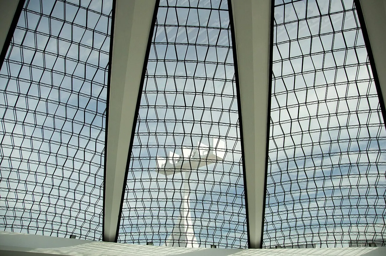 Cathedral of Brasília: Detail · Bells of Brasilia Metropolitan Cathedral from inside the monument