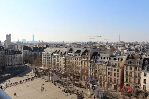 Photo 6: Context · (Saint-Merri) Place Georges-Pompidou Place Georges-Pompidou and some famous monuments in Paris cityscape