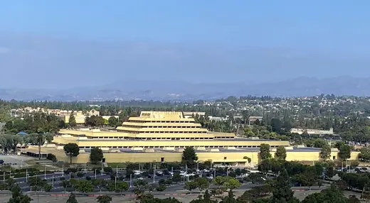 Photo 1: Exterior · The Chet Holifield Federal Building is also known as the Ziggurat