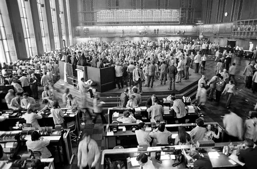 Photo 3: Exterior · Traders are hard at work at the Chicago Board of Trade in Chicago, Illinois on May 31, 1973